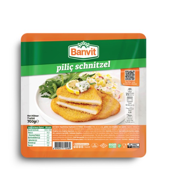 Banvit piliç schnitzel 700 gr